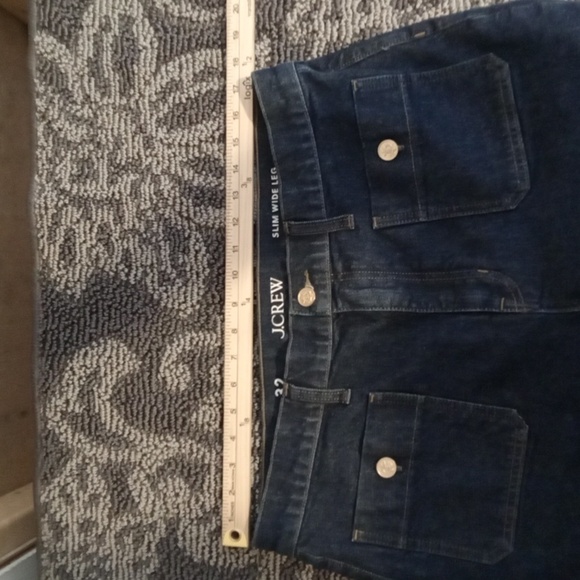 J.Crew Wide Leg Sailor Jean All Day Stetch Women 32 Cropped - Picture 10 of 11